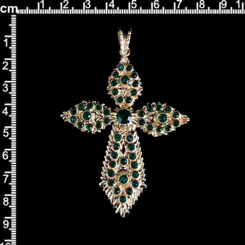Cruz 2055, esmeralda, oro