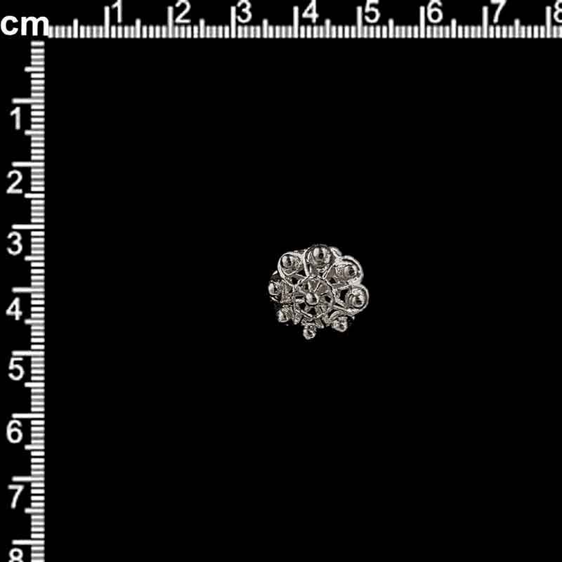 BOTON MANZANETA 18 MM PLATEADO