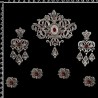 Aderezo fallera 272, rubí, plata óxido