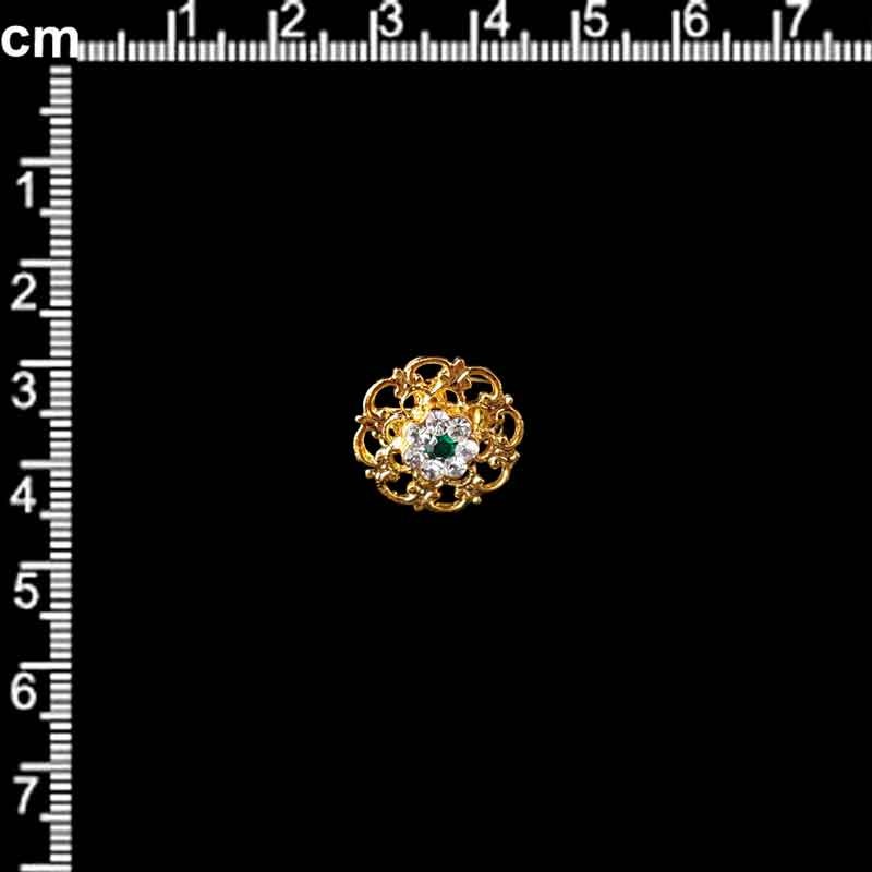 sortija 2334, esmeralda, oro