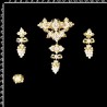 Aderezo fallera 9211, cristal, oro.